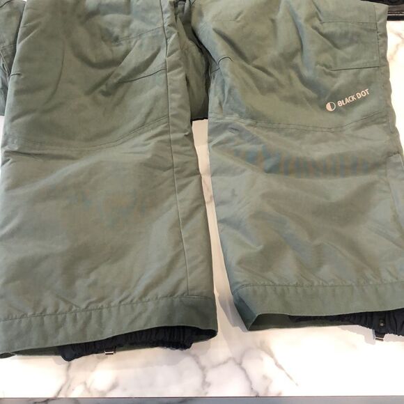 EUC Black Dot Snow Pants w Suspenders Sz. YXL - Picture 4 of 8